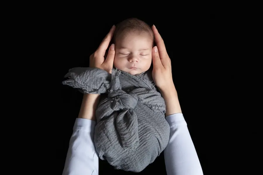 Newborn baby photographed by Darina Photography in Barnet, North London